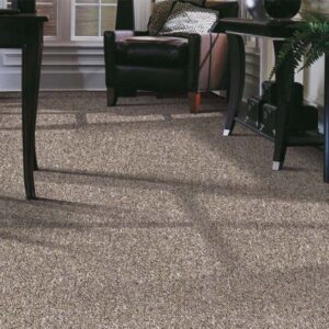 Beige wall to wall carpets